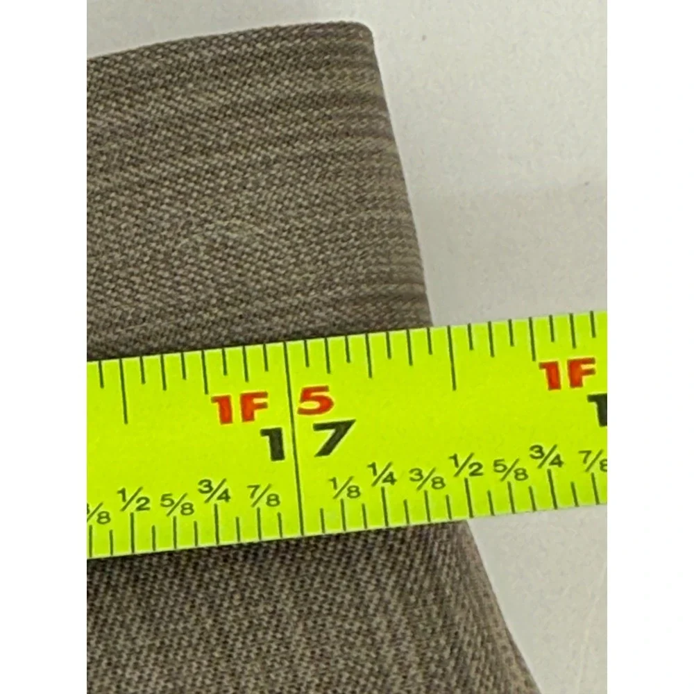 Louis‎ Raphael Tailored Pleated Striped Dress Pants Men 34x32 Khaki Tan